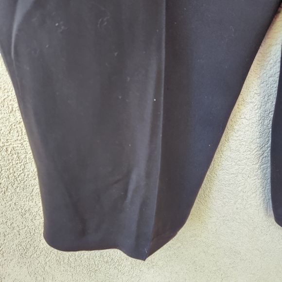 Eileen Fisher Pants Women's Large Black Wide Leg Dropped Rise Chiffon Classic - Picture 4 of 10